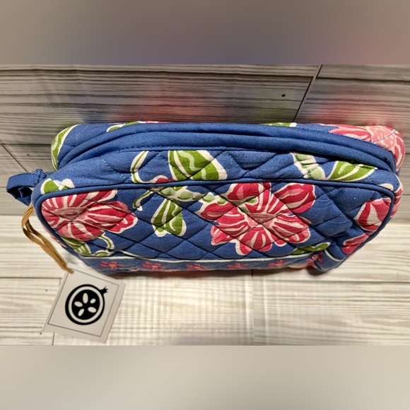 NWT- Pomegranate Inc.Large Cosmetic Bag in Dragonfly Periwinkle - Picture 4 of 6